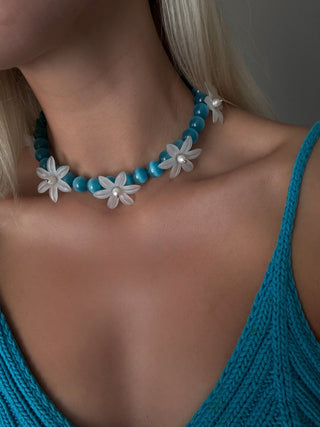 Кольє Flower Power | indigo
