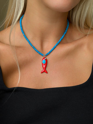 кольє WISH | turquoise red