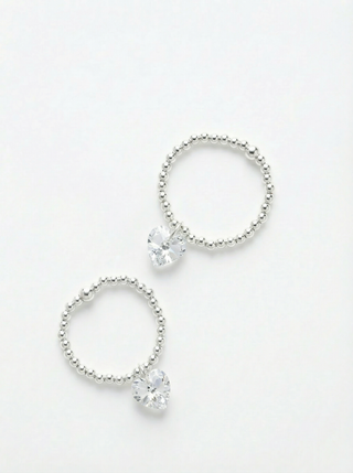 Каблучка Petals з білим фіанітом